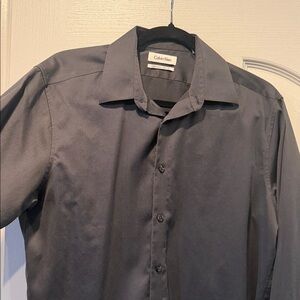 Calvin Klein Men's Charcoal Dress Shirt